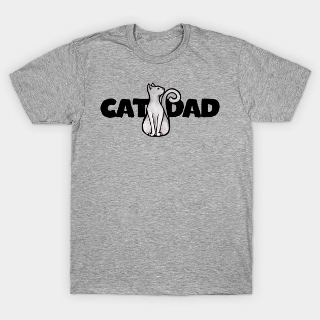 Cat Dad T-Shirt by bubbsnugg